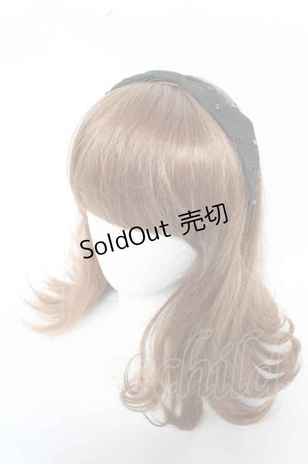 画像1: Fi.n.t / ビーズ付きカチューシャ  黒 Y-26-02-11-021-CA-AC-SZ-ZY (1)