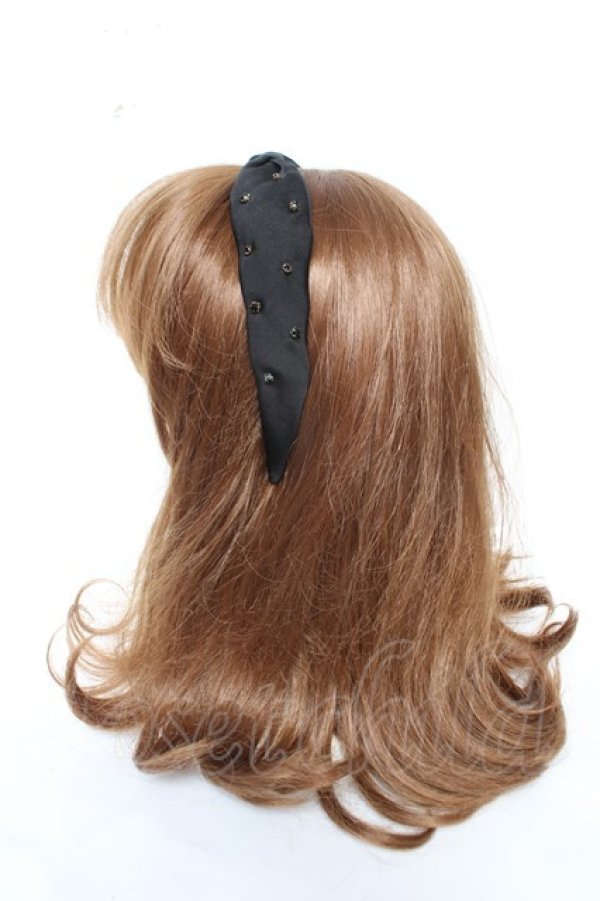 画像2: Fi.n.t / ビーズ付きカチューシャ  黒 Y-26-02-11-021-CA-AC-SZ-ZY (2)