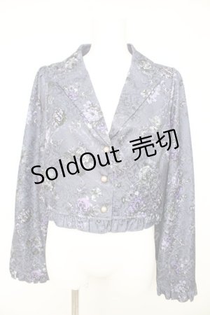 画像: axes femme kawaii / クラシックブーケ柄ジャケット M パープル Y-26-02-11-028-AX-JA-SZ-ZY