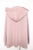 画像2: axes femme / ケーブルニットポンチョ M ピンク Y-26-02-11-038-AX-JA-SZ-ZY (2)
