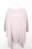 画像1: axes femme / ハイネックニットポンチョ M ピンク Y-26-02-11-039-AX-TO-SZ-ZY (1)