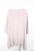 画像2: axes femme / ハイネックニットポンチョ M ピンク Y-26-02-11-039-AX-TO-SZ-ZY (2)