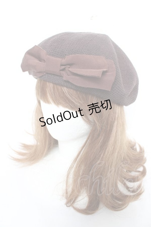 画像1: m petit by misako / AMリボンサーモベレー  中茶 Y-26-02-13-054-LO-AC-SZ-ZY (1)