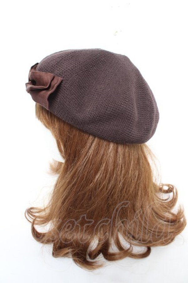 画像2: m petit by misako / AMリボンサーモベレー  中茶 Y-26-02-13-054-LO-AC-SZ-ZY (2)