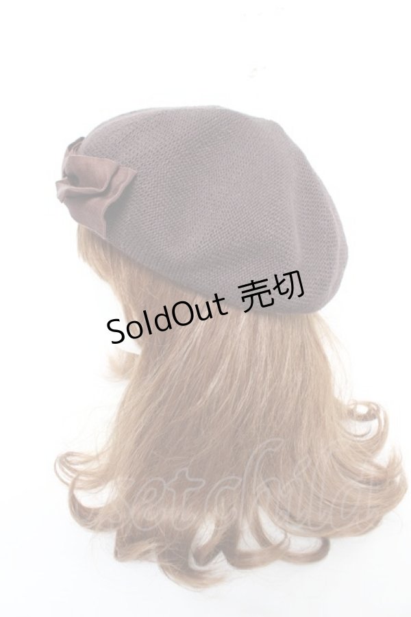 画像2: m petit by misako / AMリボンサーモベレー  中茶 Y-26-02-13-054-LO-AC-SZ-ZY (2)