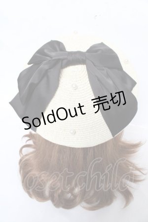 画像: axes femme kawaii / リボンサマーベレー  黒 Y-26-02-13-055-AX-AC-SZ-ZY