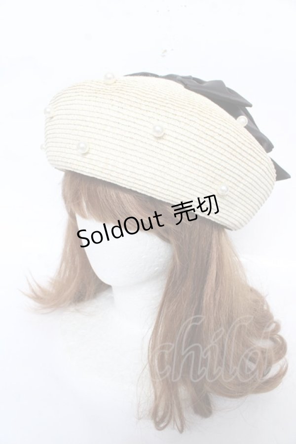 画像2: axes femme kawaii / リボンサマーベレー  黒 Y-26-02-13-055-AX-AC-SZ-ZY (2)