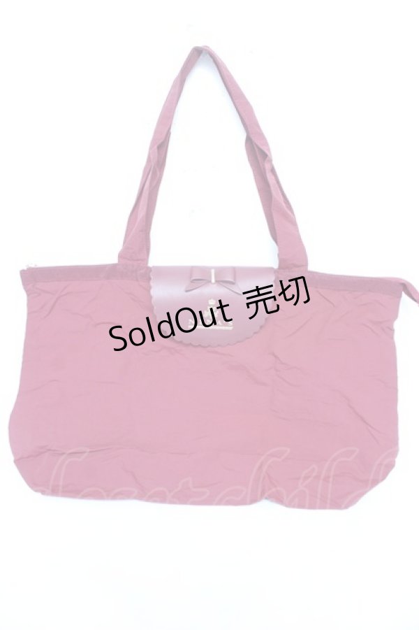 画像2: m petit by misako / NINA’Sコラボエコバッグ  濃赤 Y-26-02-13-057-LO-BG-SZ-ZY (2)