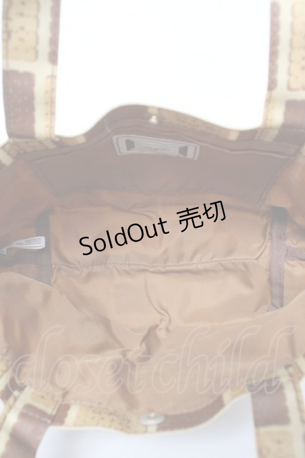 画像3: Q-pot. / ビスケット ランチトートバッグ  ベージュ Y-26-02-13-063-QP-BG-SZ-ZY (3)