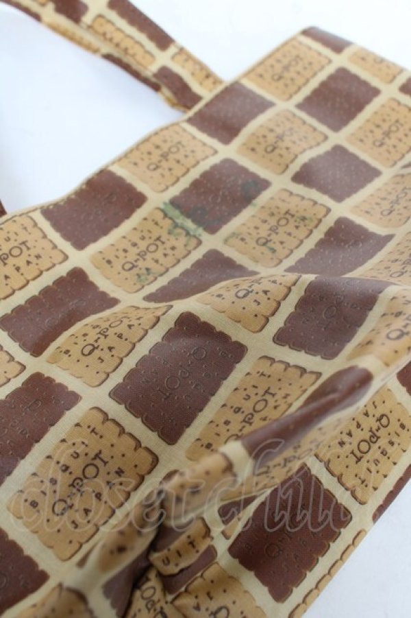 画像4: Q-pot. / ビスケット ランチトートバッグ  ベージュ Y-26-02-13-063-QP-BG-SZ-ZY (4)