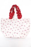 画像1: Maison de FLEUR / チェリーフリルハンドルトートプチバッグ F ピンク Y-26-02-13-064-LO-BG-SZ-ZY (1)