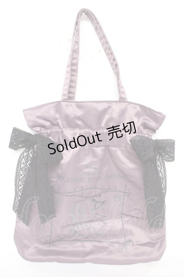 画像1: Maison de FLEUR / Jack&Sally/ダブルリボンギャザートート F パープル Y-26-02-13-068-LO-BG-SZ-ZY (1)