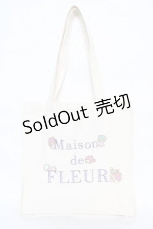 画像: Maison de FLEUR / サンリオキャラクターズトートバッグ F アイボリー/キキララ Y-26-02-13-069-LO-BG-SZ-ZS