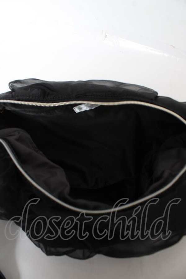 画像3: m petit by misako / AMチュールリボンショルダーバッグ  中黒 Y-26-02-13-071-LO-BG-SZ-ZY (3)