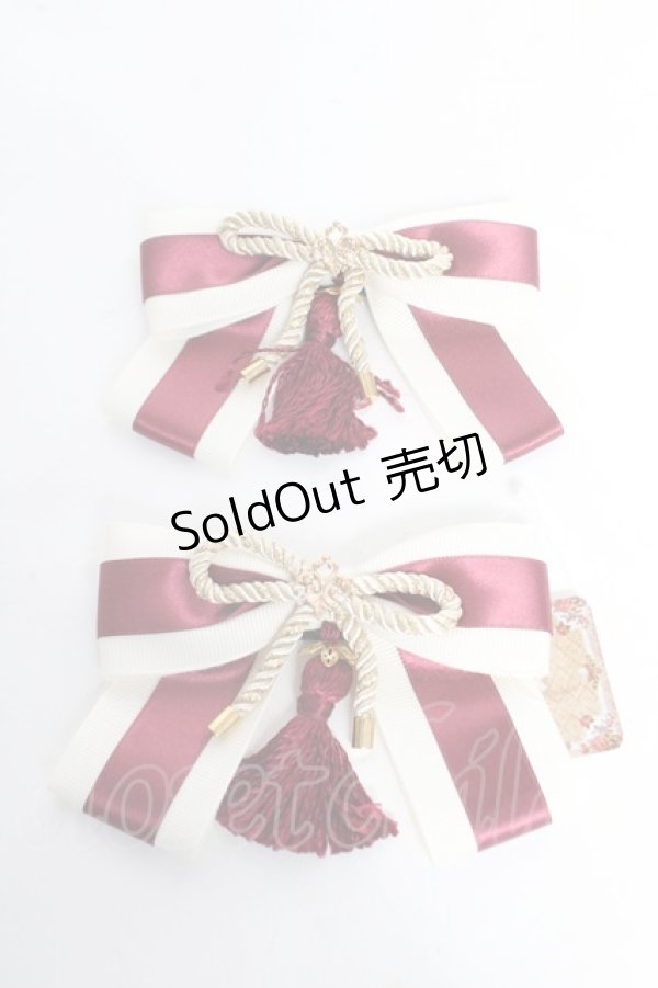 画像1: Amavel / 大正浪漫の夢紀行 和風靴リボンクリップ F アイボリー Y-26-02-13-009-CA-ZA-SZ-ZY (1)