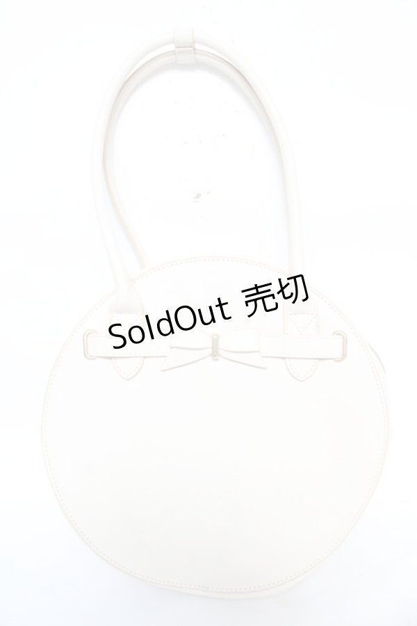 画像1: ｍ petit by misako / AMサークルリボントートバッグ  中白 Y-26-02-13-075-LO-BG-SZ-ZY (1)