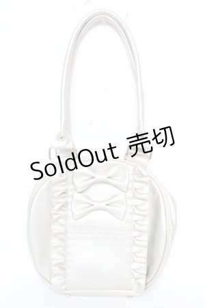 画像: axes femme kawaii / ツインリボンラウンドハンドバッグ  ゴールド Y-26-02-13-076-AX-BG-SZ-ZY