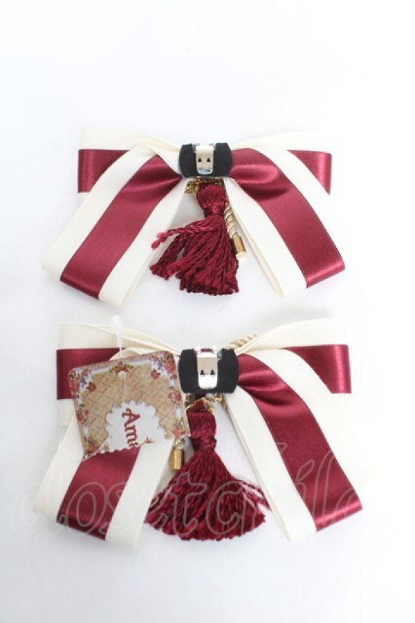 画像2: Amavel / 大正浪漫の夢紀行 和風靴リボンクリップ F アイボリー Y-26-02-13-009-CA-ZA-SZ-ZY (2)