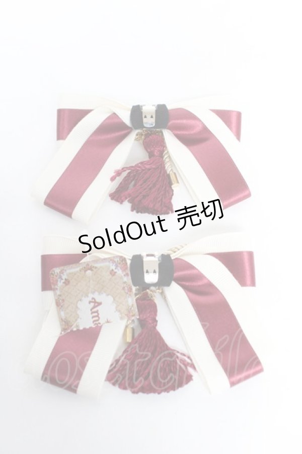 画像2: Amavel / 大正浪漫の夢紀行 和風靴リボンクリップ F アイボリー Y-26-02-13-009-CA-ZA-SZ-ZY (2)