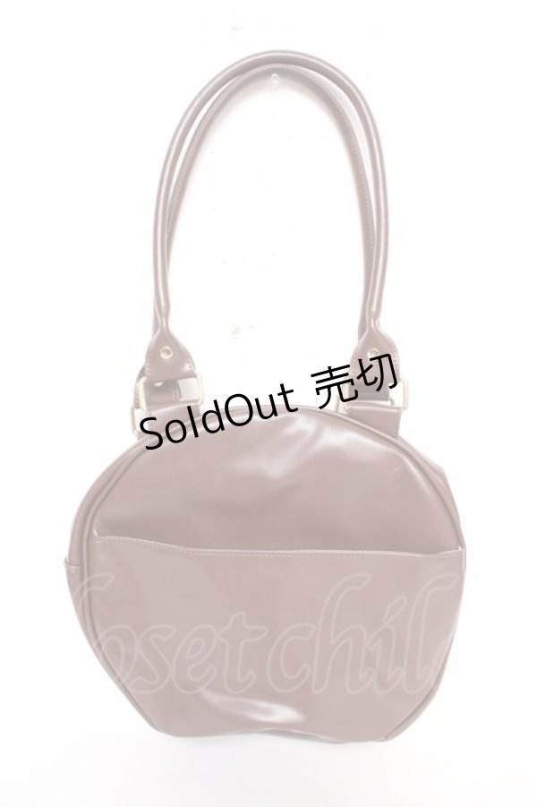 画像2: axes femme kawaii / ツインリボンラウンドハンドバッグ  茶 Y-26-02-13-077-AX-BG-SZ-ZY (2)