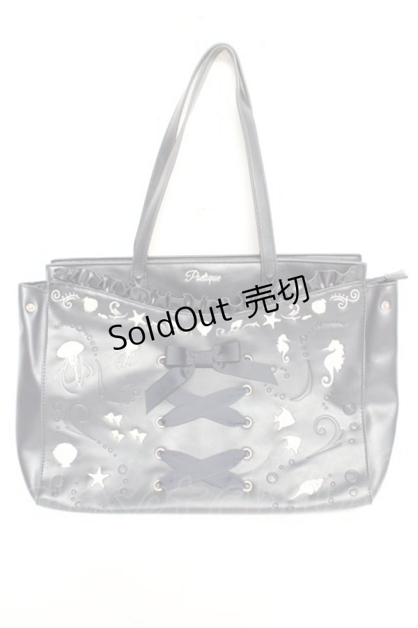 画像1: axes femme POETIQUE / アクアリウム刺繍トートバッグ  紺 Y-26-02-13-081-AX-BG-SZ-ZY (1)