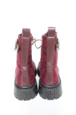 画像3: axes femme / バックル使いワークブーツ L ワイン Y-26-02-13-082-AX-SH-SZ-ZY (3)