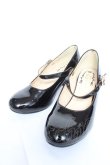 画像1: axes femme / 飾りバックル2WAYパンプス S エナメル黒 Y-26-02-13-084-AX-SH-SZ-ZY (1)
