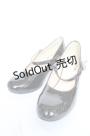 画像: axes femme / 飾りバックル2WAYパンプス S エナメル黒 Y-26-02-13-084-AX-SH-SZ-ZY