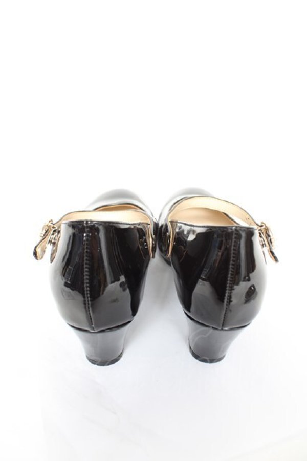 画像3: axes femme / 飾りバックル2WAYパンプス S エナメル黒 Y-26-02-13-084-AX-SH-SZ-ZY (3)