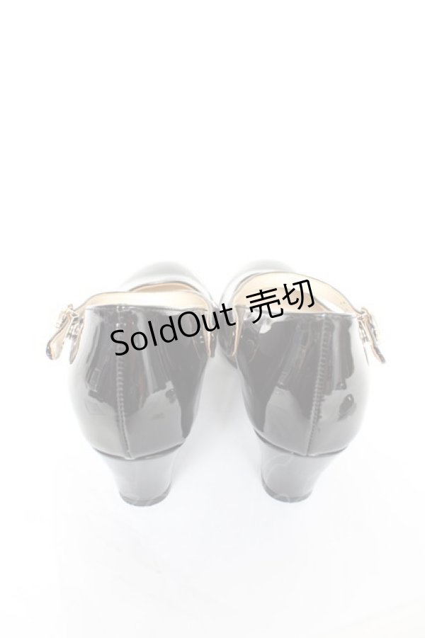 画像3: axes femme / 飾りバックル2WAYパンプス S エナメル黒 Y-26-02-13-084-AX-SH-SZ-ZY (3)