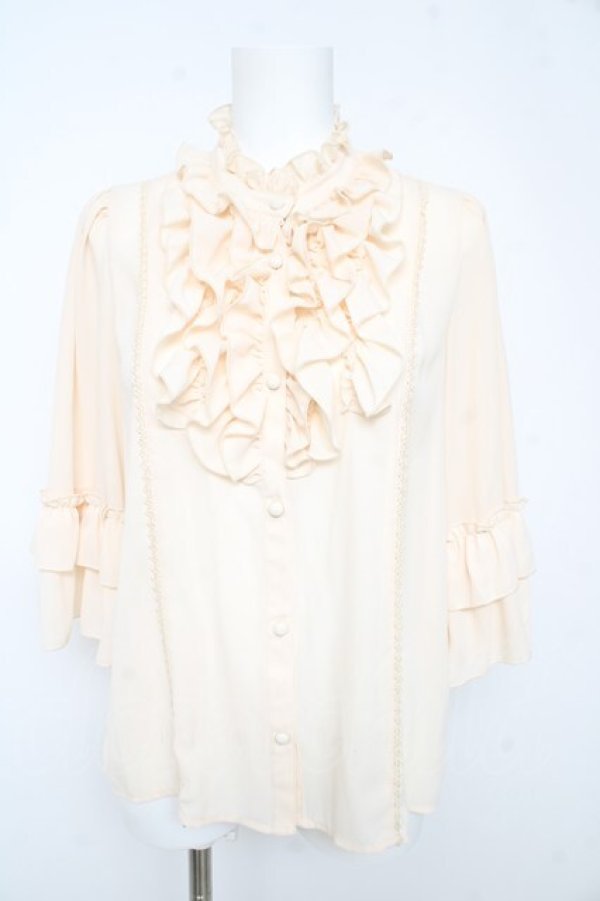 画像1: axes femme kawaii / シャルロットブラウス M 生成り Y-26-02-13-085-AX-BL-SZ-ZY (1)