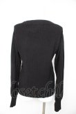 画像2: axes femme / チャイナ釦ニットPO F 黒 Y-26-02-13-090-AX-TO-SZ-ZY (2)