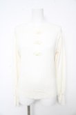 画像1: axes femme / チャイナ釦ニットPO F 白 Y-26-02-13-091-AX-TO-SZ-ZY (1)