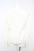 画像2: axes femme / チャイナ釦ニットPO F 白 Y-26-02-13-091-AX-TO-SZ-ZY (2)