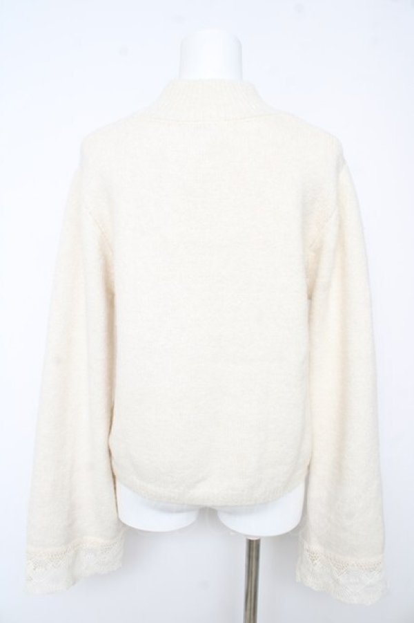 画像2: axes femme / フレア袖ハイネックニット F クリーム Y-26-02-13-092-AX-TO-SZ-ZY (2)