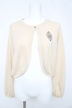 画像: axes femme POETIQUE / ティータイム刺繍ボレロ M 生成り Y-26-02-13-093-AX-TO-SZ-ZY