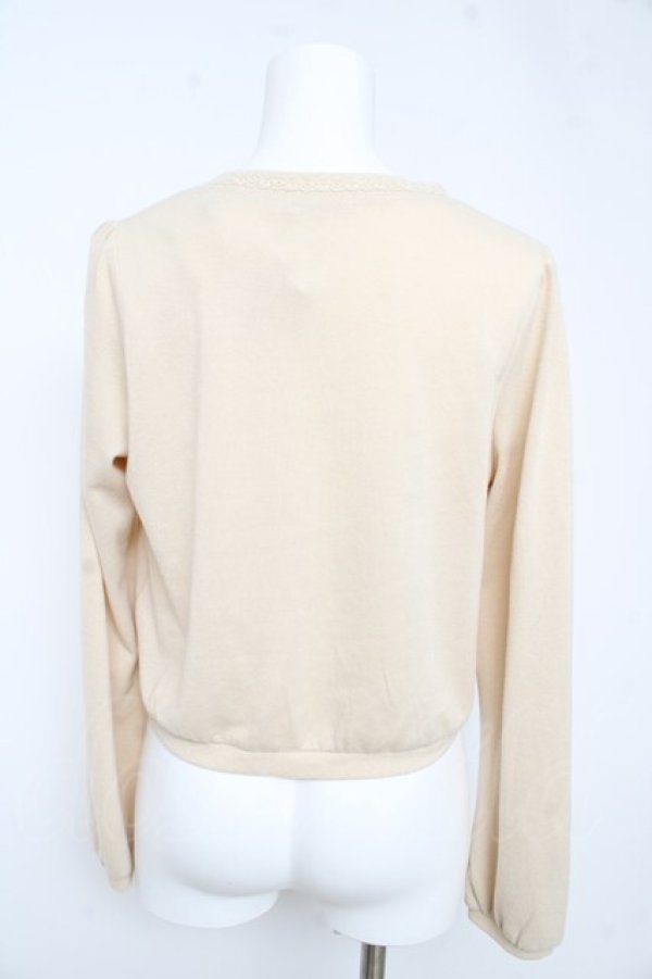 画像2: axes femme POETIQUE / ティータイム刺繍ボレロ M 生成り Y-26-02-13-093-AX-TO-SZ-ZY (2)