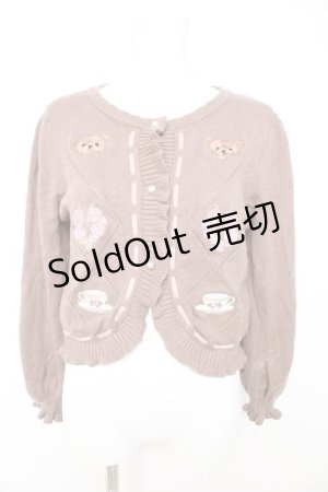 画像: axes femme kawaii / Rosy Bearニットカーデ M モカ Y-26-02-13-094-AX-TO-SZ-ZH
