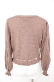 画像2: axes femme kawaii / Rosy Bearニットカーデ M モカ Y-26-02-13-094-AX-TO-SZ-ZY (2)
