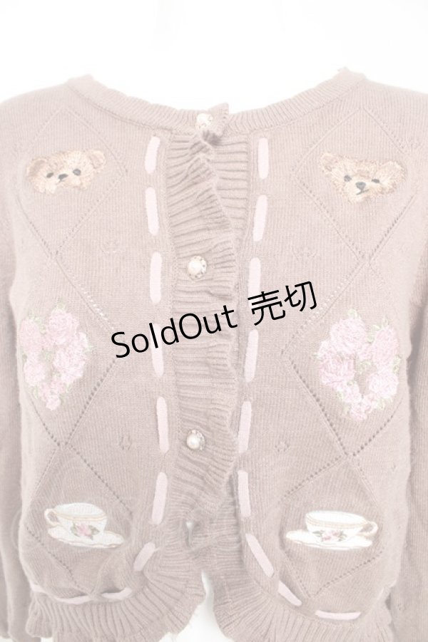 画像3: axes femme kawaii / Rosy Bearニットカーデ M モカ Y-26-02-13-094-AX-TO-SZ-ZH (3)