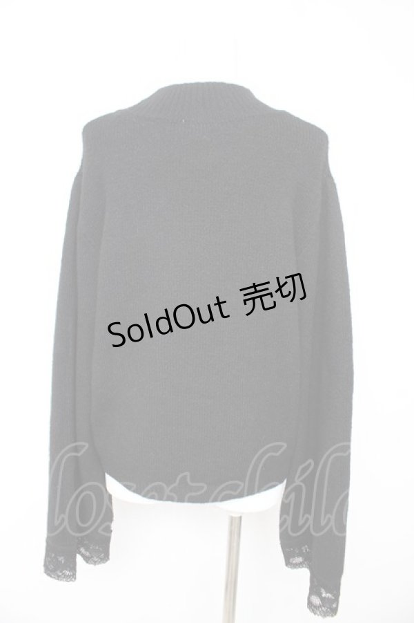 画像2: axes femme / フレア袖ハイネックニット F 黒 Y-26-02-13-099-AX-TO-SZ-ZY (2)