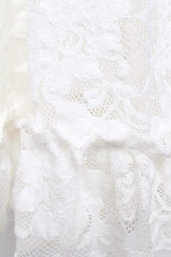 画像4: axes femme / 起毛レース姫袖風ボレロ F 白 Y-26-02-13-101-AX-TO-SZ-ZY (4)