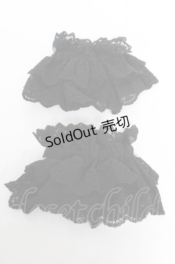 画像2: Chalmiere / トリプルリボンお袖留め  黒 Y-26-02-13-013-LO-ZA-SZ-ZY (2)