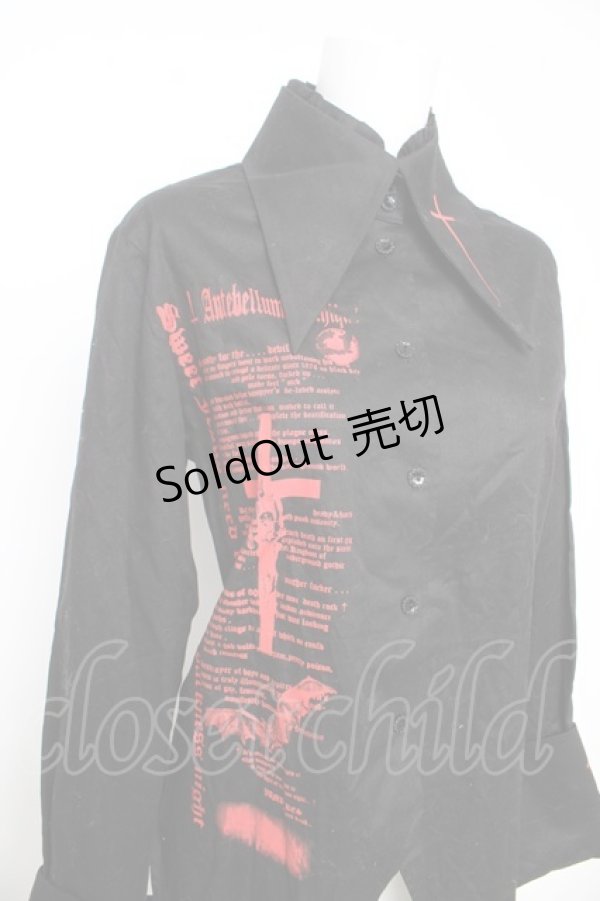 画像3: GLAMOROUS fuckin' fragile / 燕尾ロングシャツ L 黒 Y-26-02-13-109-PU-BL-SZ-ZY (3)