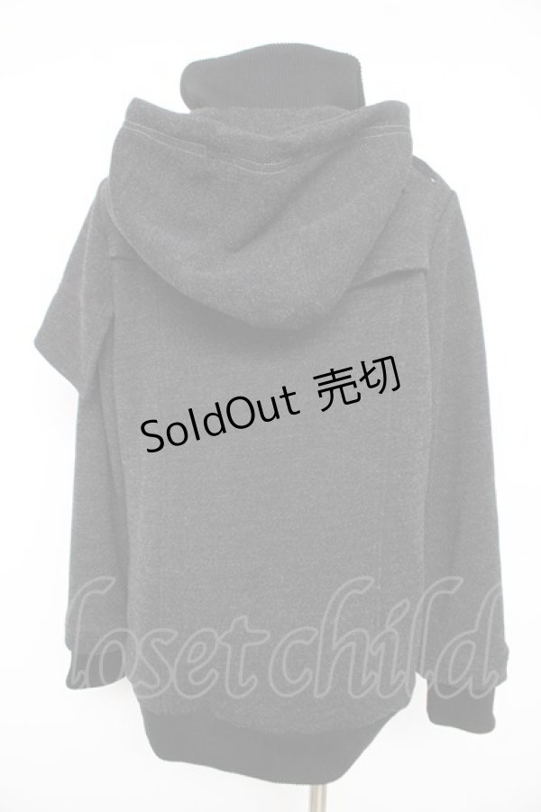 画像2: Ozz conte / ハイネック変形ジャケット  黒 Y-26-02-13-111-OO-JA-SZ-ZY (2)