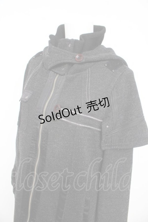 画像3: Ozz conte / ハイネック変形ジャケット  黒 Y-26-02-13-111-OO-JA-SZ-ZY (3)