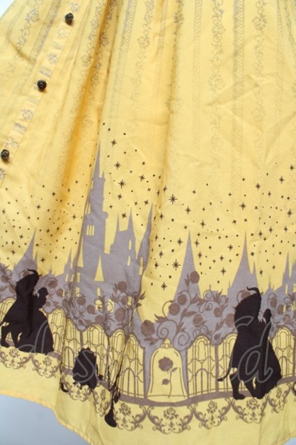 画像3: axes femme / Disney 美女と野獣 クラシックローズロングワンピース M イエロー Y-26-02-13-113-AX-OP-SZ-ZY (3)