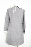 画像2: axes femme POETIQUE / レース襟ワンピース M グレー Y-26-02-13-117-AX-OP-SZ-ZY (2)
