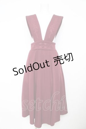 画像: Amavel / Paisley Chioisジャンパースカート F ワイン Y-26-02-13-122-CA-OP-SZ-ZI