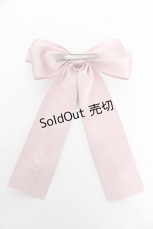 画像2: DearMyLove / キラキラビジューリボンクリップ  ピンク Y-26-02-13-015-EL-AC-SZ-ZT636-F005 (2)